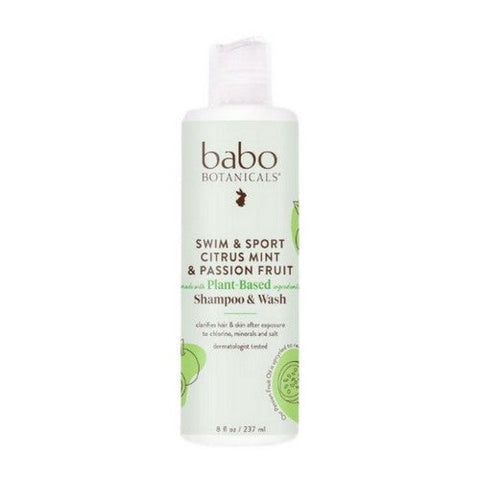 Babo Botanicals, Swim Sport Citrus Mint Shampoo & Wash, 8 Oz Babo Botanicals