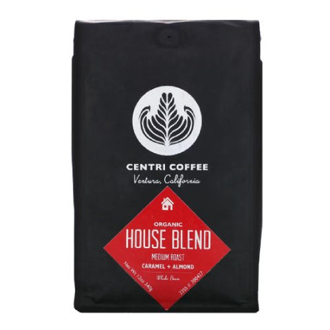 Centri Coffee, Organic House Blend Whole Bean Coffee, 12 Oz Centri Coffee