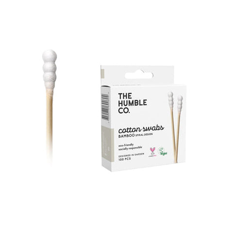The Humble Co, Cotton Swabs White Spiral, 100 Count The Humble Co