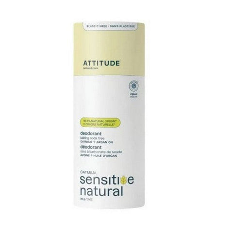 Attitude, Baking Soda-Free Deodorant Argan Oil, 3 Oz Attitude