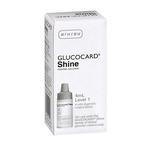 Glucocard, Shine Control Solution Level 1, 1 Count Glucocard