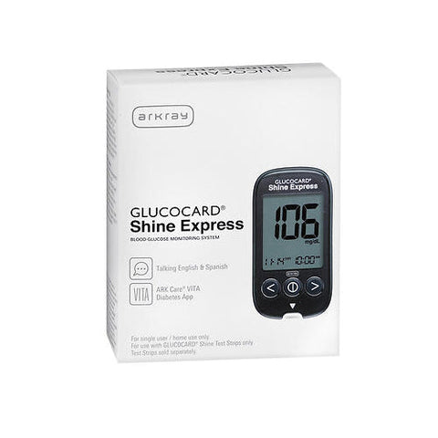 Glucocard, Shine Express Blood Glucose Monitoring System, 1 Count Glucocard