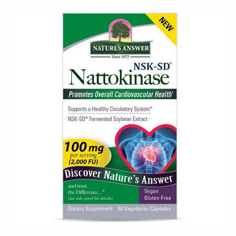 Nature's Answer, Nattokinase, 100 Mg, 60 Veg Caps Nature's Answer