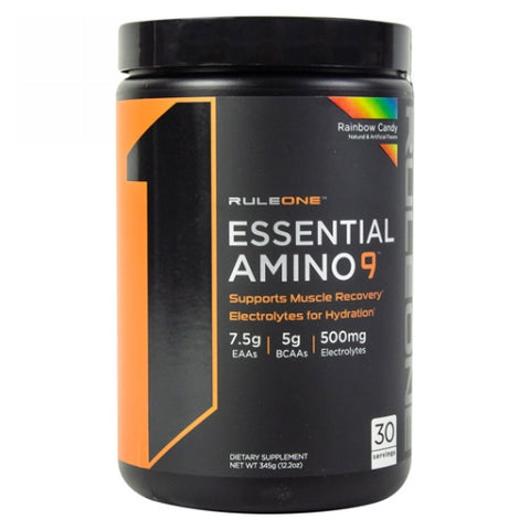 Rule 1, Essentail Amino 9 Rainbow Candy, 12.2 Oz Rule 1
