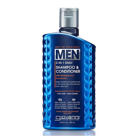 Giovanni Cosmetics, 2 In 1 Shampoo Conditioner Cedarwood, 16.9 Oz Giovanni Cosmetics