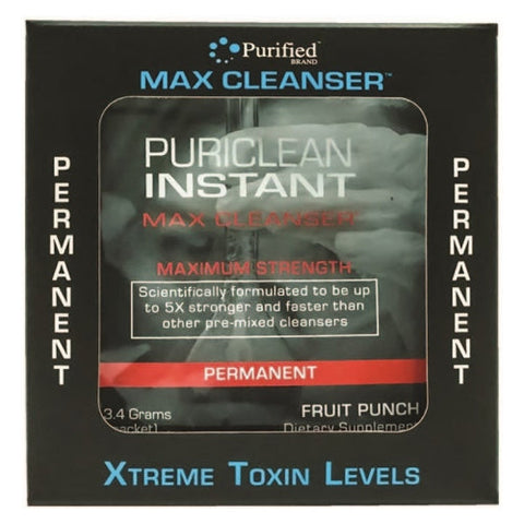 Purified, Max Permanent Cleanse Fruit Punch, 7 Packets Purified