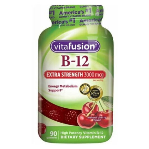 Vitafusion, Extra Strength Vitamin B-12, 3000 mg, 90 Softgels Vitafusion