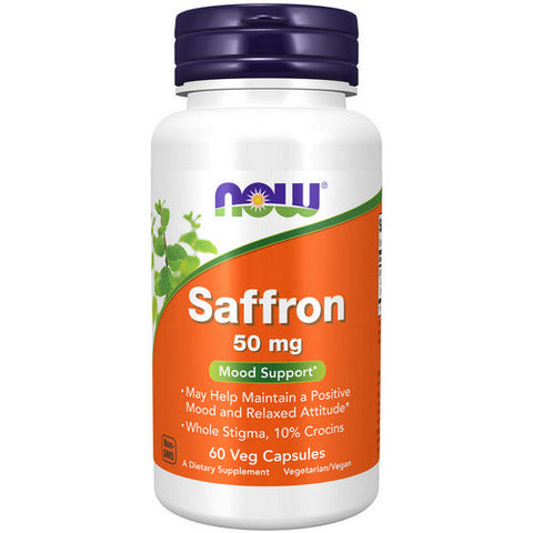 Now Foods, Saffron, 50 Mg, 60 Veg Caps Now Foods