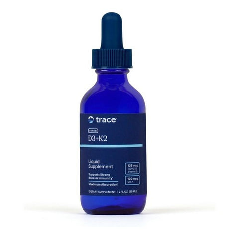 Trace Minerals, Liquid Ionic D3 & K2, 125 mcg, 2 Oz Trace Minerals