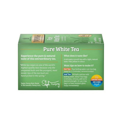 Twinings Tea, Pure White Tea, 20 Bags (Case of 6) Twinings Tea