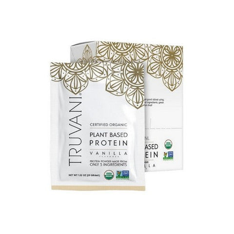 Truvani, Organic Vanilla Plant Based Protein Powder, 10 Packets Truvani