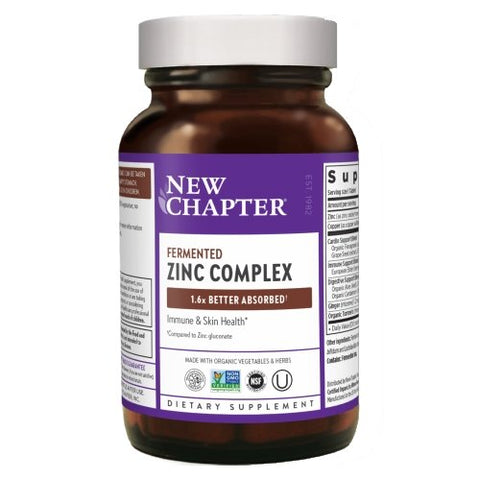 New Chapter, Fermented Zinc Complex, 30 Softgels New Chapter