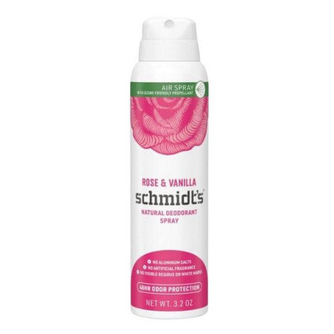 Schmidt's Deodorant, Natural Deodorant Spray Rose & Vanilla, 3.2 Oz Schmidt's Deodorant
