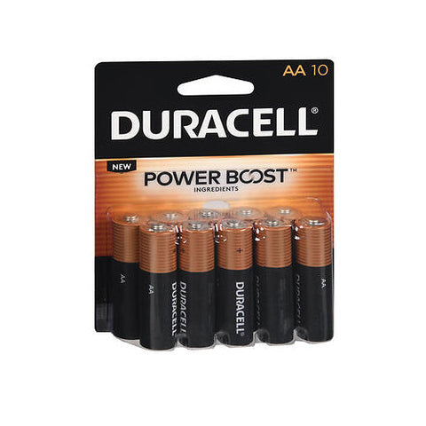 Duracell, Power Boost Alkaline Batteries Aa, 10 Count Duracell