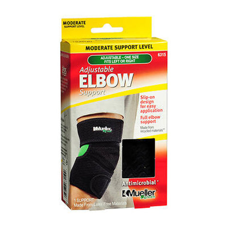 Mueller Sport Care, Green Adjustable Elbow Support Moderate, 1 Count Mueller Sport Care