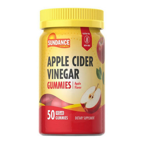 Sundance, Vitamins Apple Cider Vinegar Gummies Natural Apple, 50 Gummies Sundance