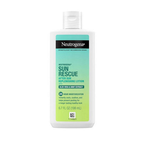 Neutrogena, After Sun Replenishing Lotion With Aloe Vera And Mint Extract, 6.7 Oz Neutrogena