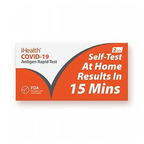I Health, Covid-19 Antigen Rapid Test, 2 Count I Health