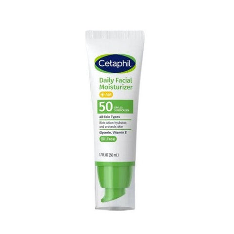 Cetaphil, Daily Facial Moisturizer With Sunscreen SPF 50+, 1.7 Oz