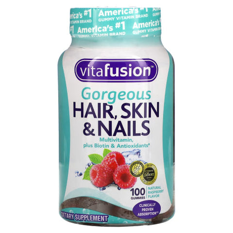 Vitafusion, Natural Gorgeous Hair, Skin & Nails, 100 Gummies Vitafusion