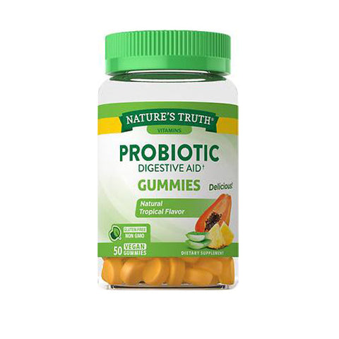 Nature's Truth, Probiotic Digestive Aid Gummies Natural Topical Flavor, 50 Gummies Nature's Truth