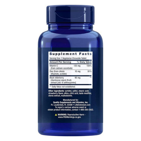 Life Extension, 5 Day Elderberry Immune Berry Flavor, 40 Tabs Life Extension