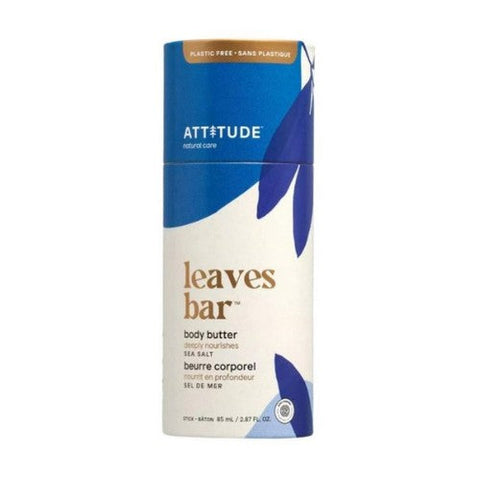 Attitude, Leaves Bar Body Butter Sea Salt, 3 Oz Attitude