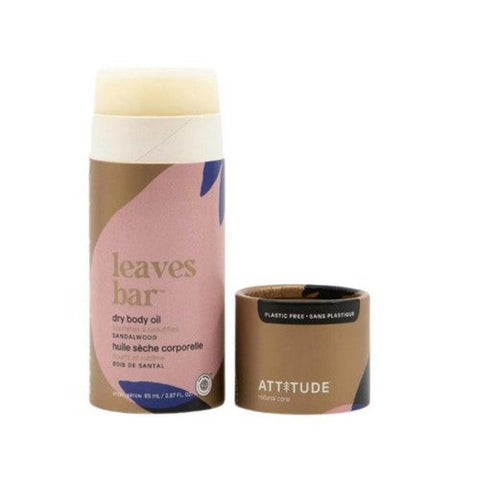 Attitude, Leaves Bar Dry Body Oil Sandalwood, 3 Oz Attitude