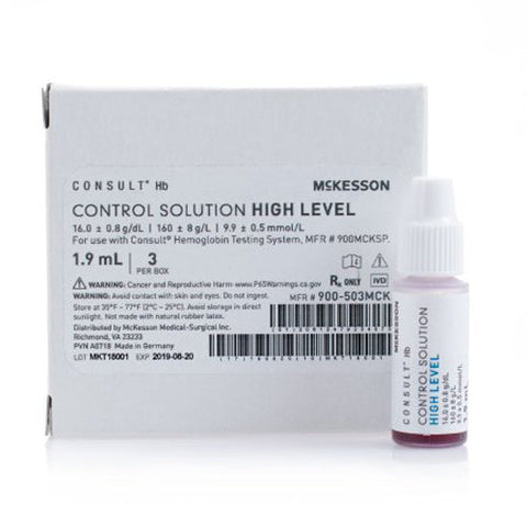 McKesson, Control Hemoglobin High Level 900-503MCK, Box Of 3 McKesson