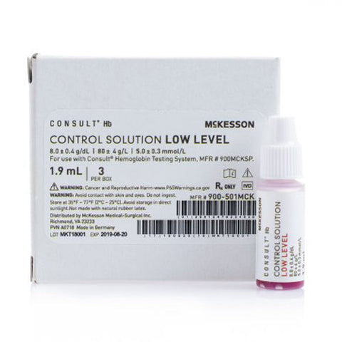 McKesson, Control Hemoglobin High Level 900-501MCK, Box Of 3 McKesson