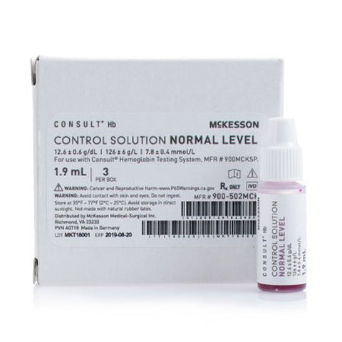 McKesson, Control Hemoglobin Normal Level 900-502MCK, Box Of 3 McKesson