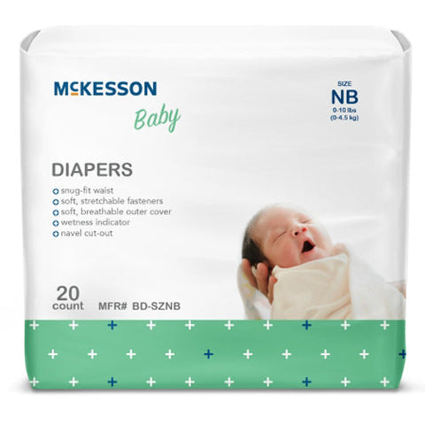 McKesson, Baby Diapers Newborn, Count of 20 McKesson