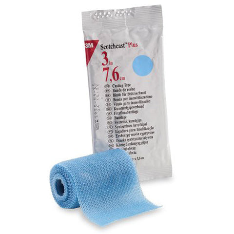 3M, Scotchcast Plus Light Blue Cast Tape 3 Inch x 12 Foot, Count of 10 3M