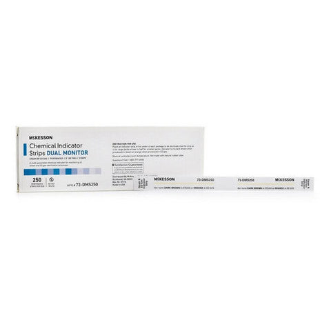 McKesson, Sterilization Chemical Indicator Strip Steam EO Gas 8 Inch Length 73-DMS250, Box Of 1 McKesson