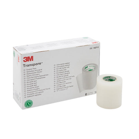 3M, Transpore Plastic Medical Tape 2 Inch x 10 Yard Transparent, 1 Roll 3M