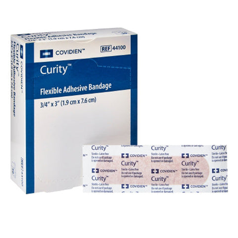 Cardinal, Curity Tan Adhesive Strip ¾ x 3 Inch, Box Of 50 Cardinal