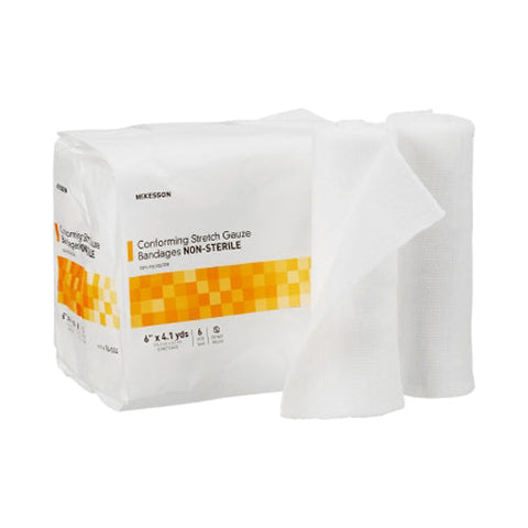 McKesson, NonSterile Conforming Bandage 6 Inch x 4-1/10 Yard, 1 Roll McKesson