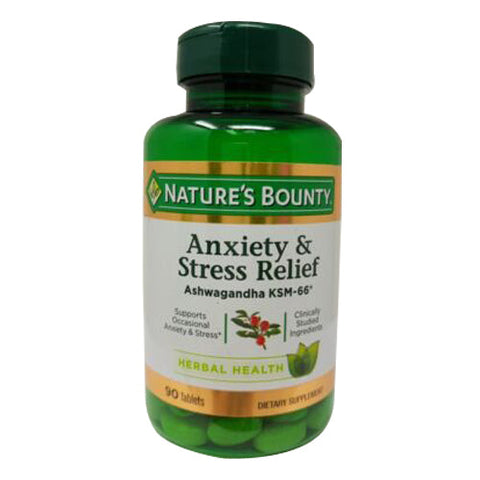 Nature's Bounty, Anxiety & Stress Relief, 90 Count Nature's Bounty