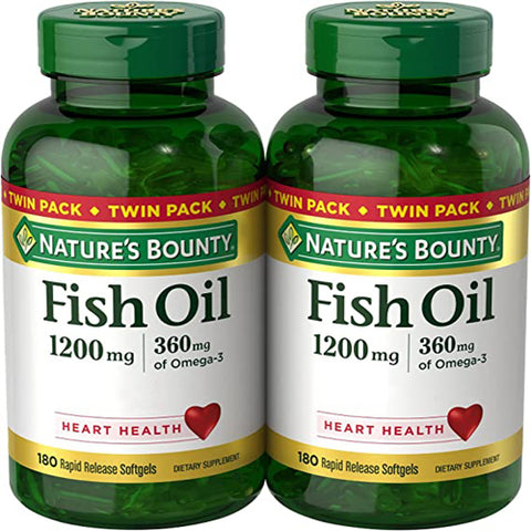 Fish Oil Twin Packs 180 + 180ct by Nature's Bounty