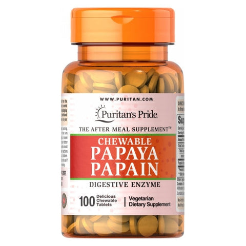Puritan's Pride, Papaya Papain, 100 Chewables Puritan's Pride