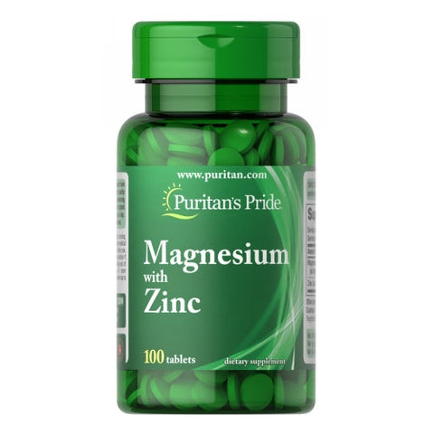 Puritan's Pride, Magnesium with Zinc, 100 Tablets Puritan's Pride