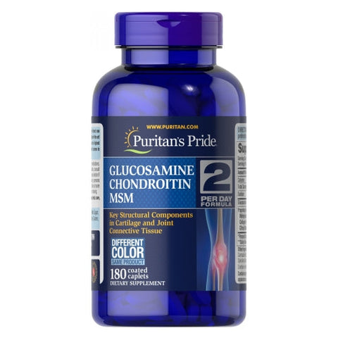 Puritan's Pride, Triple Strength Glucosamine Chondroitin & MSM Joint Soother, 180 Caplets Puritan's Pride