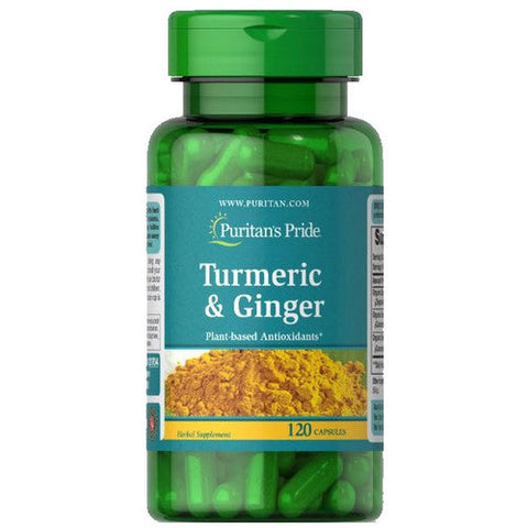 Puritan's Pride, Turmeric & Ginger, 120 Capsules Puritan's Pride