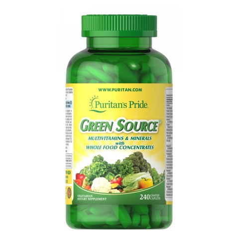 Puritan's Pride, Green Source Multivitamin & Minerals, 240 Caplets Puritan's Pride