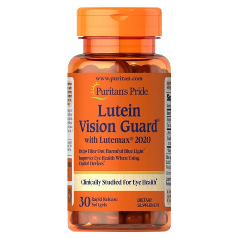 Puritan's Pride, Lutein Blue Light Vision Guard with Lutemax & Zinc, 30 Softgels Puritan's Pride