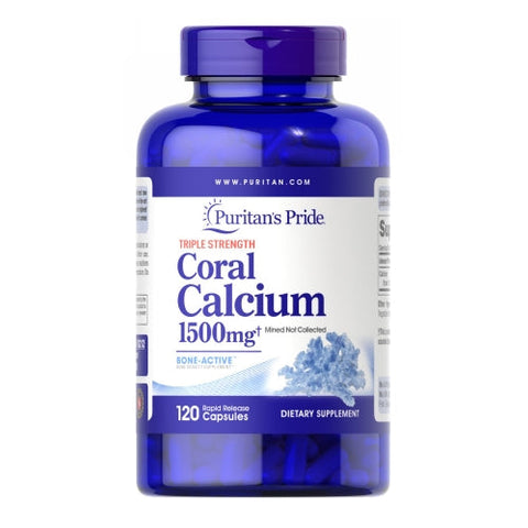 Puritan's Pride, Triple Strength Coral Calcium, 1500 mg, 120 Capsules Puritan's Pride