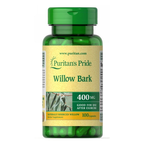 Puritan's Pride, Willow Bark, 400 mg, 100 Capsules Puritan's Pride