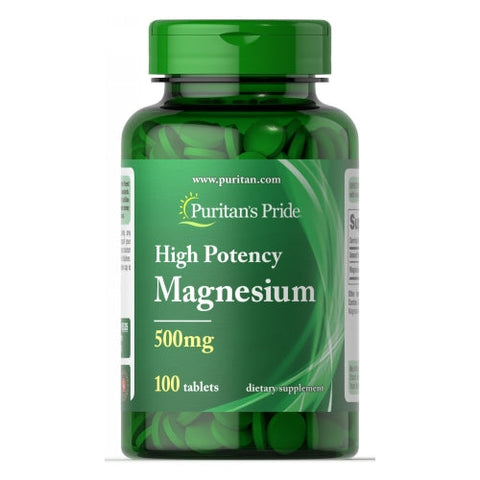 Puritan's Pride, Magnesium, 500 mg, 100 Tablets Puritan's Pride