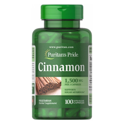 Puritan's Pride, Cinnamon, 500mg, 100 Capsules Puritan's Pride