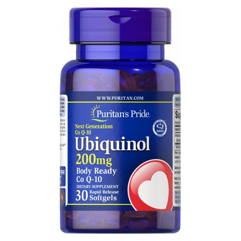 Puritan's Pride, Ubiquinol, 200 mg, 30 Rapid Release Softgels Puritan's Pride
